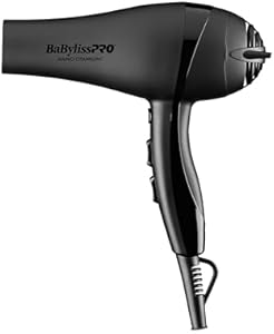 BaBylissPRO Hair Dryer, Nano Titanium 2000-Watt Blow Dryer, Professional/Ionic BABYLISSPRO