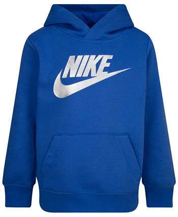 Подарочный пуловер с капюшоном цвета металлик для маленьких мальчиков Nike