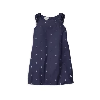 Детские, маленькие девочки и усилители; Ночная рубашка Portsmouth Anchors Amelie для девочек Petite Plume