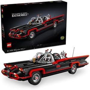 LEGO DC Batman: The Classic TV Series Batmobile, DC Collectible Car, Building Set Inspired by The 1966 Television Show’s Classic Batmobile, Creative DC Gift for Adults and Super Hero Fans, 76328 Lego