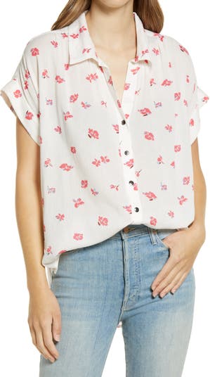 <sup> ® </sup> Летняя креповая рубашка с цветочным принтом для лагеря Caslon