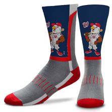 Мужские носки For Bare Feet Washington Nationals Mascot Snoop V-Curve Crew Socks For Bare Feet