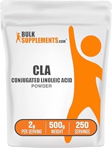 BulkSupplements.com Conjugated Linoleic Acid Powder - CLA Conjugated Linoleic Acid, CLA Supplements, CLA Powder - Gluten Free, 2000mg per Serving, 100g (3.5 oz) (Pack of 1) BulkSupplements