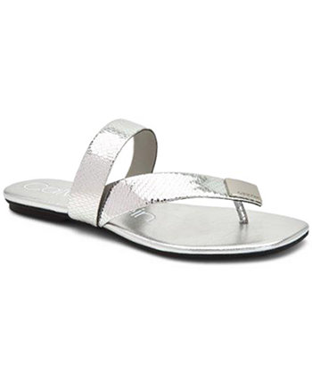 Calvin klein women's shop saurin flat sandals