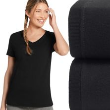 Женский комплект из двух хлопковых футболок с v-образным вырезом Jockey® 3702 Jockey