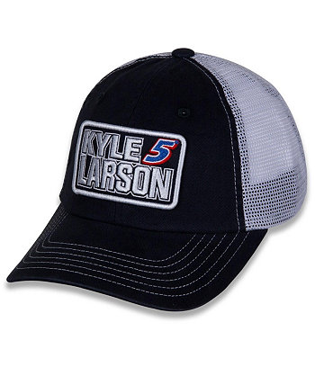 Женская черно-белая регулируемая шляпа с именем и номером Kyle Larson Hendrick Motorsports Team Collection