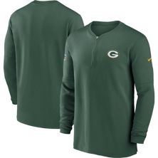 Men's Nike  Green Green Bay Packers 2023 Sideline Performance Long Sleeve Quarter-Zip Top Nike
