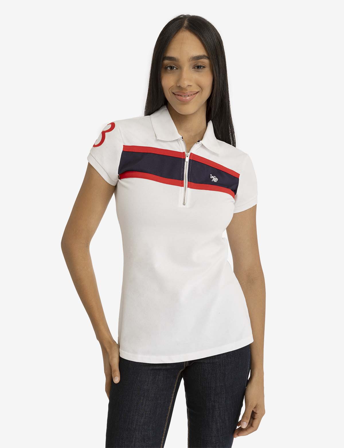 Женская рубашка-поло с молнией U.S. POLO ASSN. U.S. POLO ASSN.