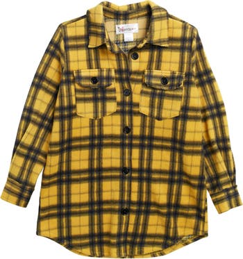Куртка-рубашка в клетку с пуговицами спереди Cotton Emporium