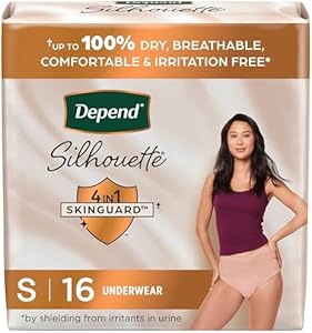 Женские трусы Depend Silhouette с максимальной впитываемостью, размер S, 16 шт. Depend