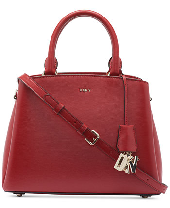 Кожаная сумка-портфель среднего размера Paige DKNY