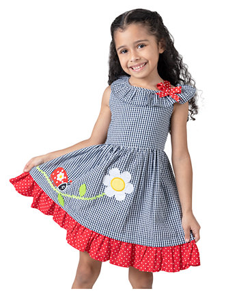 Платье из жатого хлопка без рукавов для маленьких девочек Lady Bug Rare Editions
