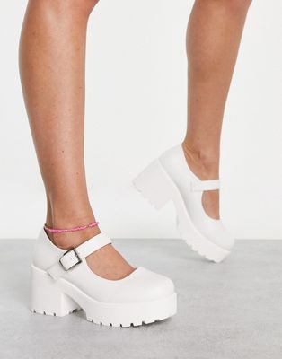 Koi Footwear Sai heeled shoes in white - WHITE Koi Footwear