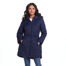 Женская стеганая куртка-анорак Weathercast с капюшоном Weathercast