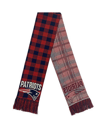 Женский шарф New England Patriots в клетку с цветными блоками FOCO