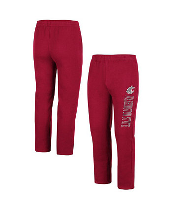 Мужские темно-красные флисовые брюки Washington State Cougars Colosseum