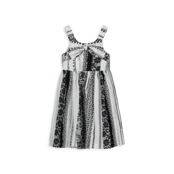 Little Girl's and Girl's Multi-Pattern Midi Dress Pippa & Julie