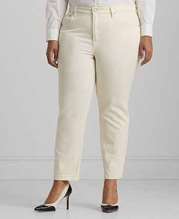 Зауженные до щиколотки джинсы больших размеров со средней посадкой LAUREN Ralph Lauren
