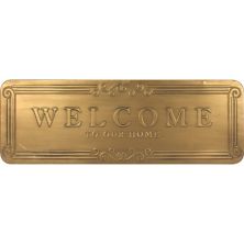 Embossed Metal &#34;Welcome To Our Home&#34; Sign Wall Decor Unbranded