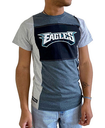 Темно-серая мужская футболка с разрезом Philadelphia Eagles Refried Apparel