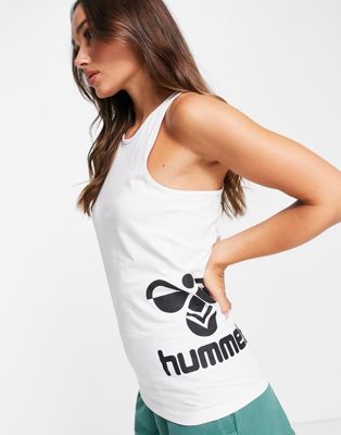 Классическая белая майка с логотипом Hummel Hummel