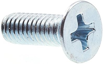 Prime-Line 9121148 Machine Screws, Metric, Flat Head, Phillips Drive, M4-0.7 X 12MM, Zinc (25 Pack) Prime-Line