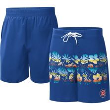Men's G-III Sports by Carl Banks  Royal Chicago Cubs Breeze Volley Swim Shorts In The Style