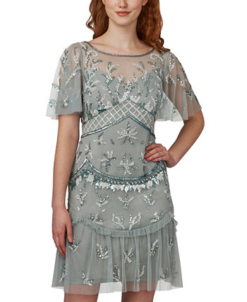 Коктейльное платье в стиле бохо с рукавами развевающимися Adrianna Papell