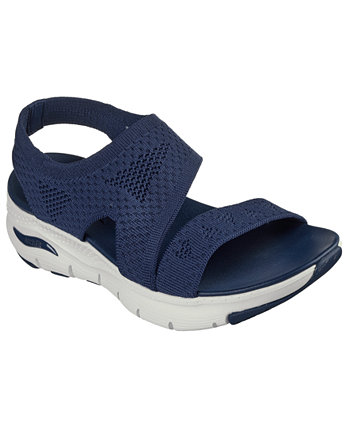 Women's Cali Arch Fit - Brightest Day Slip-On Sandals from Finish Line SKECHERS