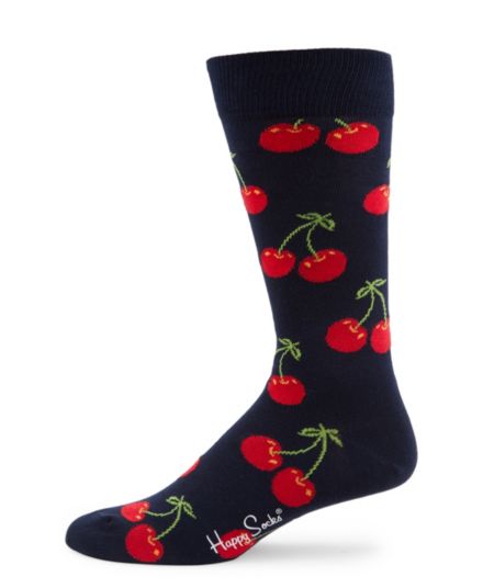 Носки с круглым вырезом с принтом Cherry Happy Socks