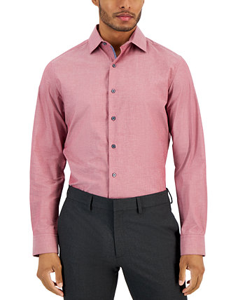 Мужская классическая рубашка Slim Fit из шамбре, созданная для Macy's Bar III