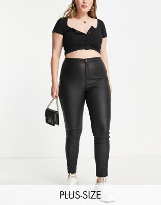 Черные джинсы скинни с покрытием Missguided Plus Vice Missguided Plus