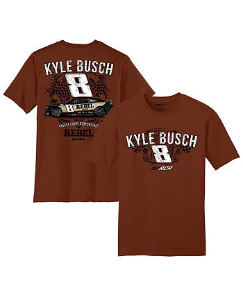 Мужская коричневая футболка Kyle Busch Rebel Bourbon Car Richard Childress Racing Team Collection