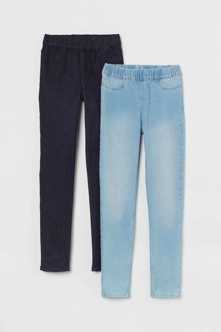 2 пары джинсовых джеггинсов H&M