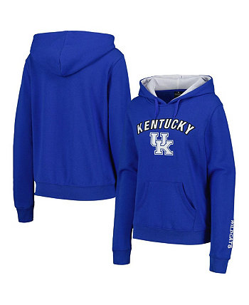 Женский пуловер с капюшоном Royal Kentucky Wildcats Arch & Logo Colosseum