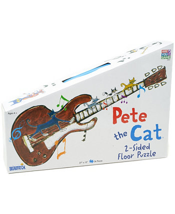 Двусторонний напольный чемодан-пазл Pete The Cat, 36 деталей Areyougame