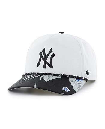 Мужская белая кепка New York Yankees Dark Tropic Hitch Snapback '47 Brand