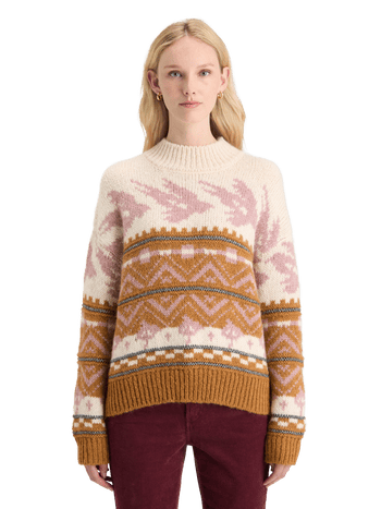 Лонгслив Metallic Fair Isle от Scotch & Soda с металлическим блеском, состав 40% нейлон, 26% акрил, 24% шерсть, 10% мохер Scotch & Soda