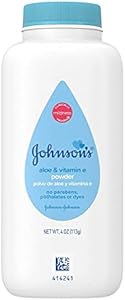 Johnson's Baby Aloe & Vitamin E Baby Powder, 4 oz (Pack of 3) JOHNSON & JOHNSON