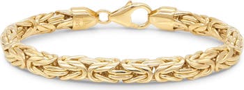 Браслет-цепочка из стерлингового серебра с покрытием из желтого золота 18 карат DEVATA