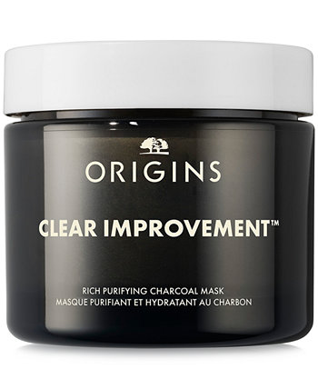 Clear Improvement Rich Очищающая угольная маска, 2,5 унции. Origins