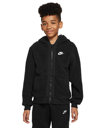 Big Kids Sportswear Club Fleece Full-Zip Hoodie Nike