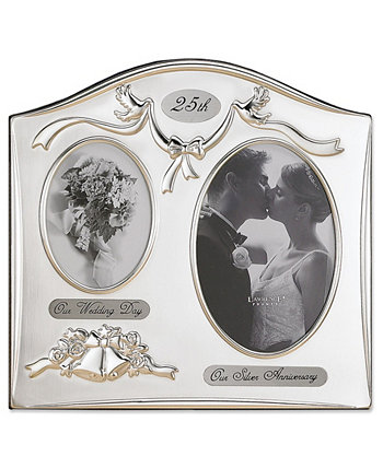 Две открывающиеся рамы с атласным серебром и латунным покрытием - Дизайн к 25-летию Lawrence Frames