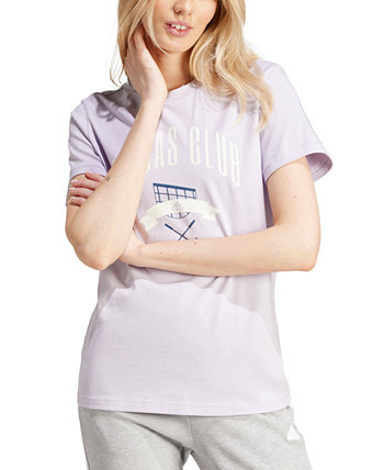 Women's Brand Love Graphic-Print Cotton T-Shirt Adidas