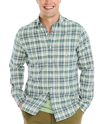 Мужская клетчатая рубашка на пуговицах с длинными рукавами Nautica