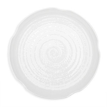 Жемчужно-меламиновая тарелка, 16 дюймов, большая тарелка Q Squared