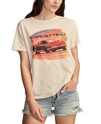 Women's Corvette Graphic Print Boyfriend T-Shirt Lucky Brand