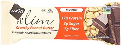 Nugo Nutrition Bar - Slim - Crunchy Peanut Butter - 1.59 Oz Bars - Case Of 12 NuGo