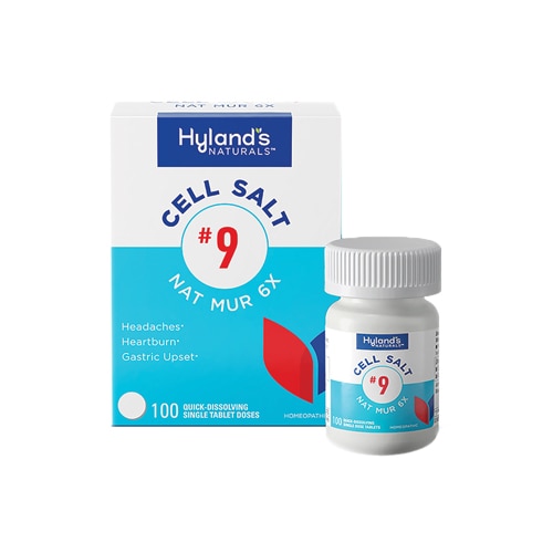 Hyland's Naturals Cell Salt #9 Nat Mur 6X -- 100 быстрорастворимых таблеток Hyland's