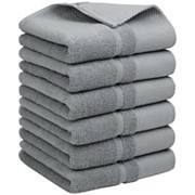 6 Pcs 100% Cotton Hand Towel Set 14"x30",soft And Absorbent Towels PiccoCasa